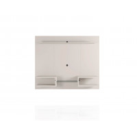 Manhattan Comfort 224BMC1 Plaza 64.25 Modern Floating Wall Entertainment Center with Display Shelves in Off White